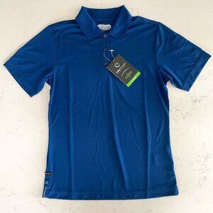 OnTour Pico Web Tech 100 Series Athletic SS Poly Polo Golf Shirt Blue Sz S